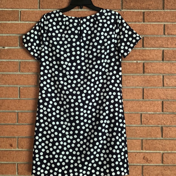 🪡J. CREW FACTORY 🪡POLKADOT CLASSIC SHIFT DRESS🪡 - Picture 6 of 8
